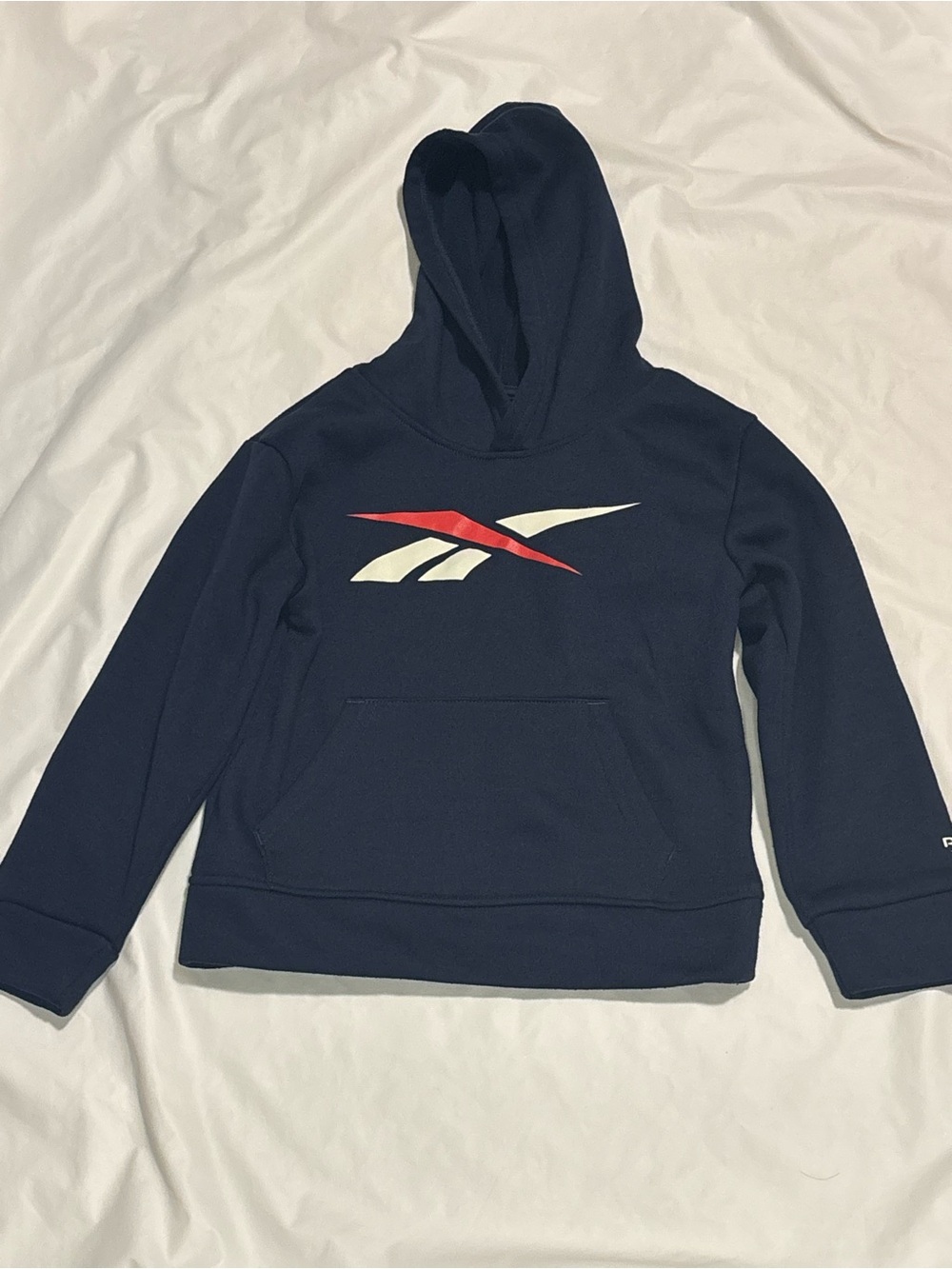 Reebok Kids Navy Logo Pullover Hoodie Size 6